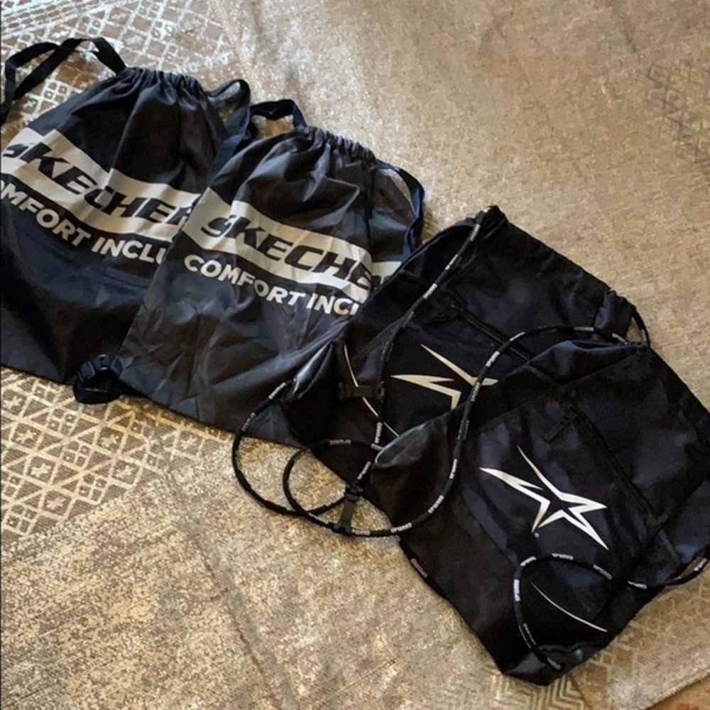 Bundle of  5 draw string backpacks Pre Owned
